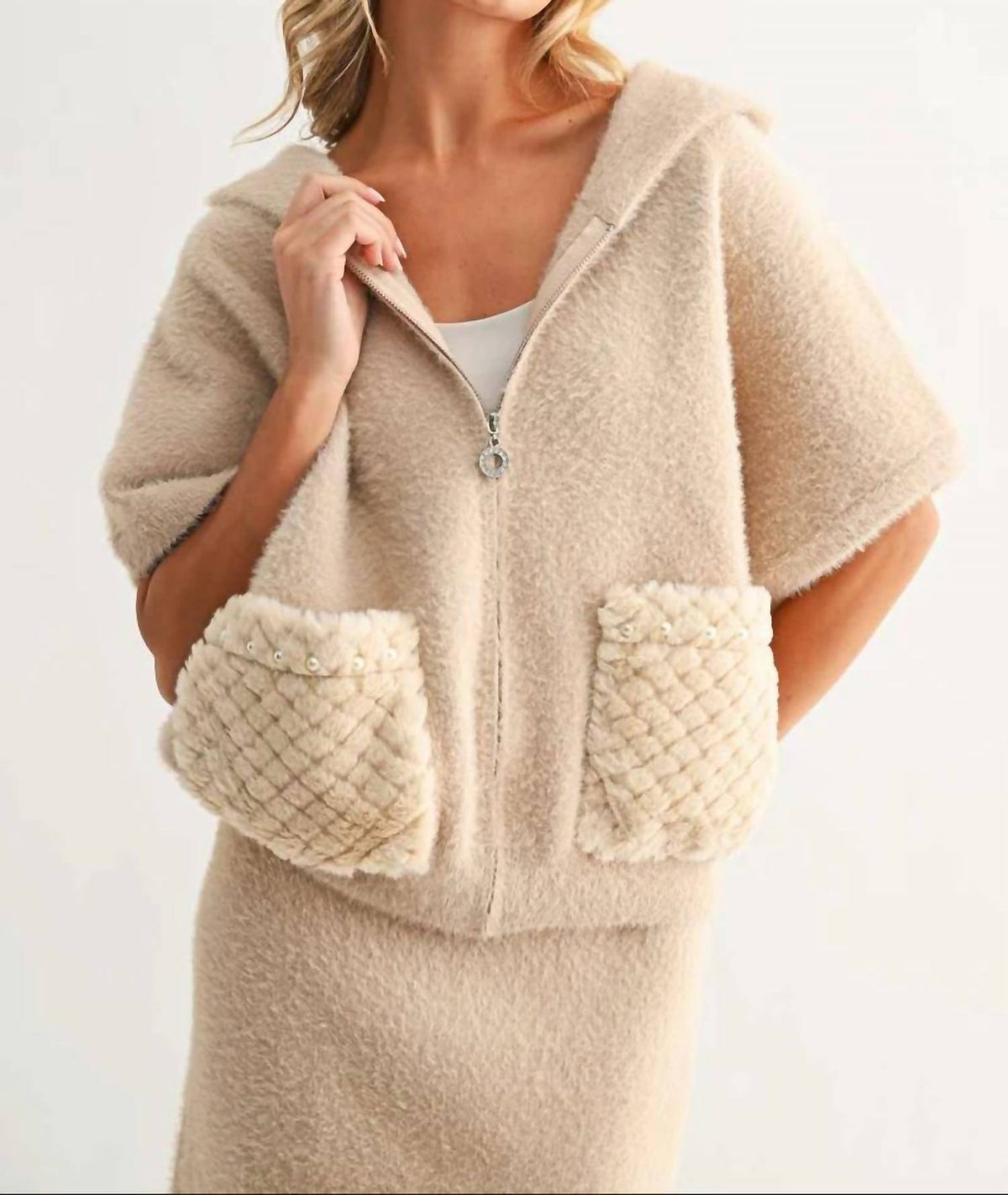 Joh - Simone Knitted Plush Jacket