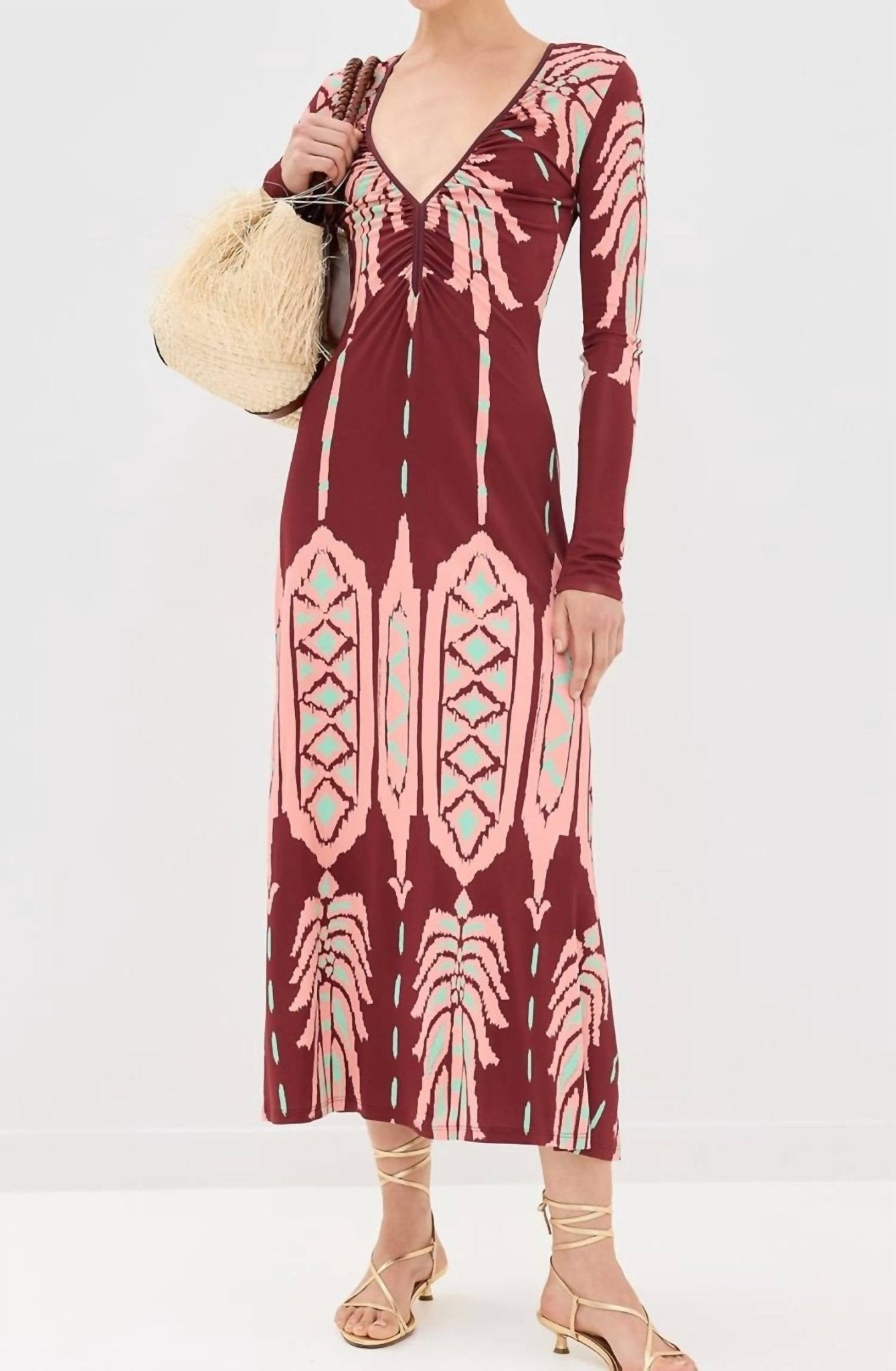 Johanna Ortiz - Alma Bordada Ankle Dress - clothing - dresses - maxi