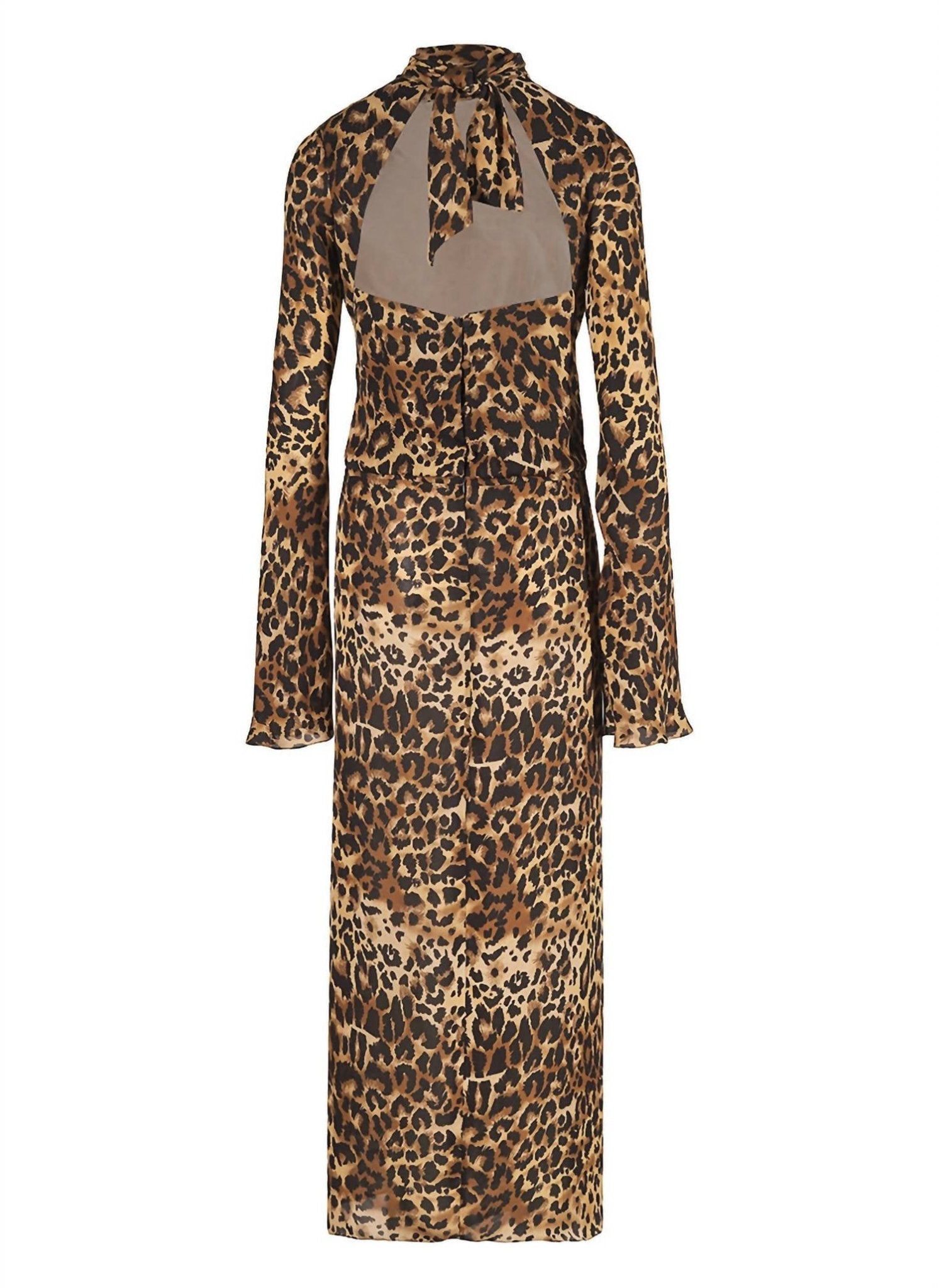 Johanna Ortiz - Elegancia Gitana Ankle Dress - animal - brown - clothing