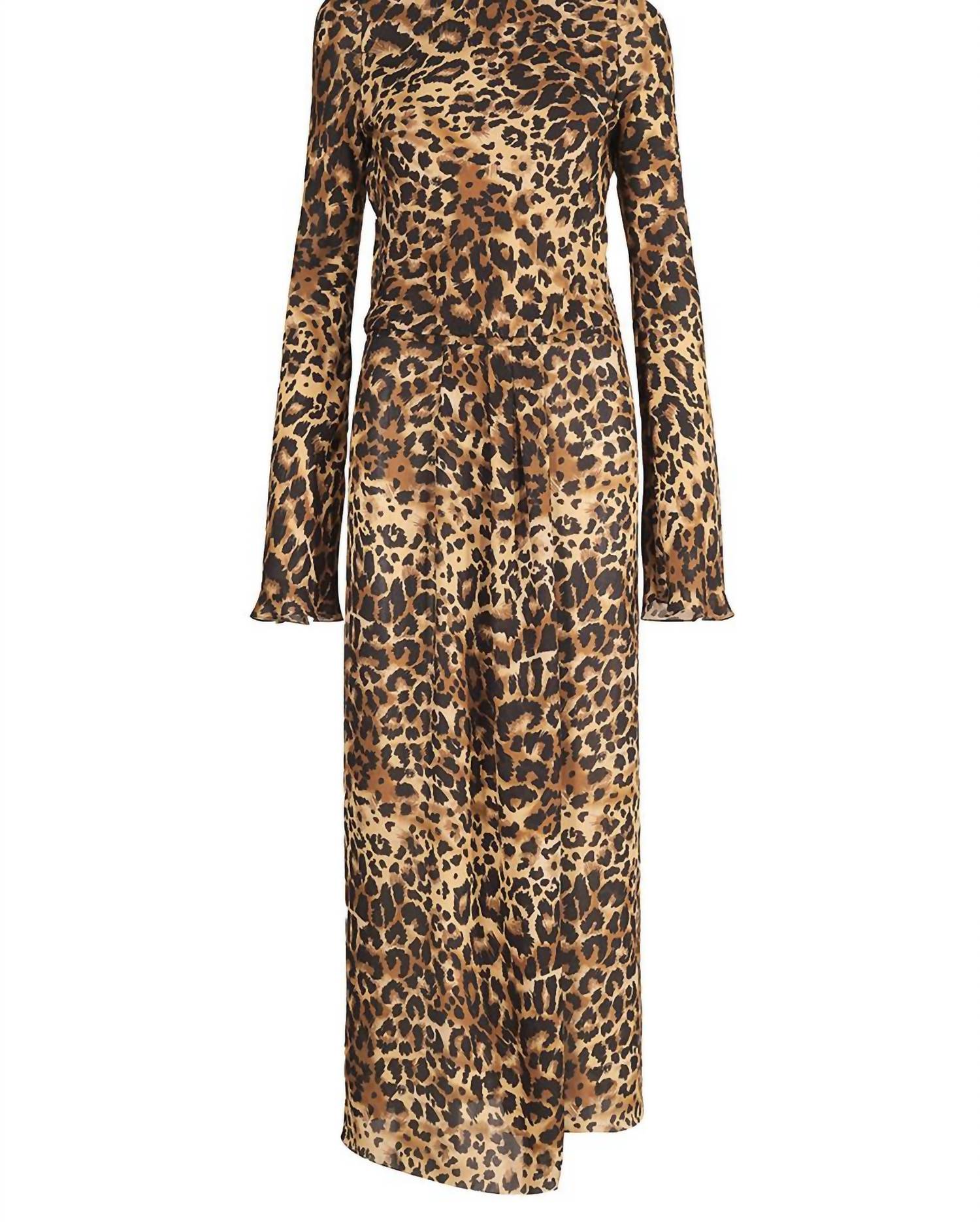 Johanna Ortiz - Elegancia Gitana Ankle Dress - animal - brown - clothing
