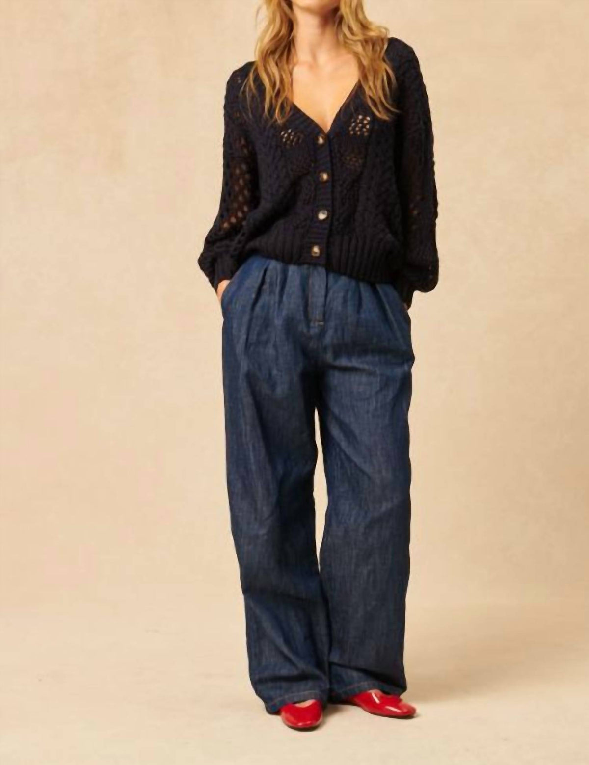 John + Jenn - Domenico Open-knit Sweater
