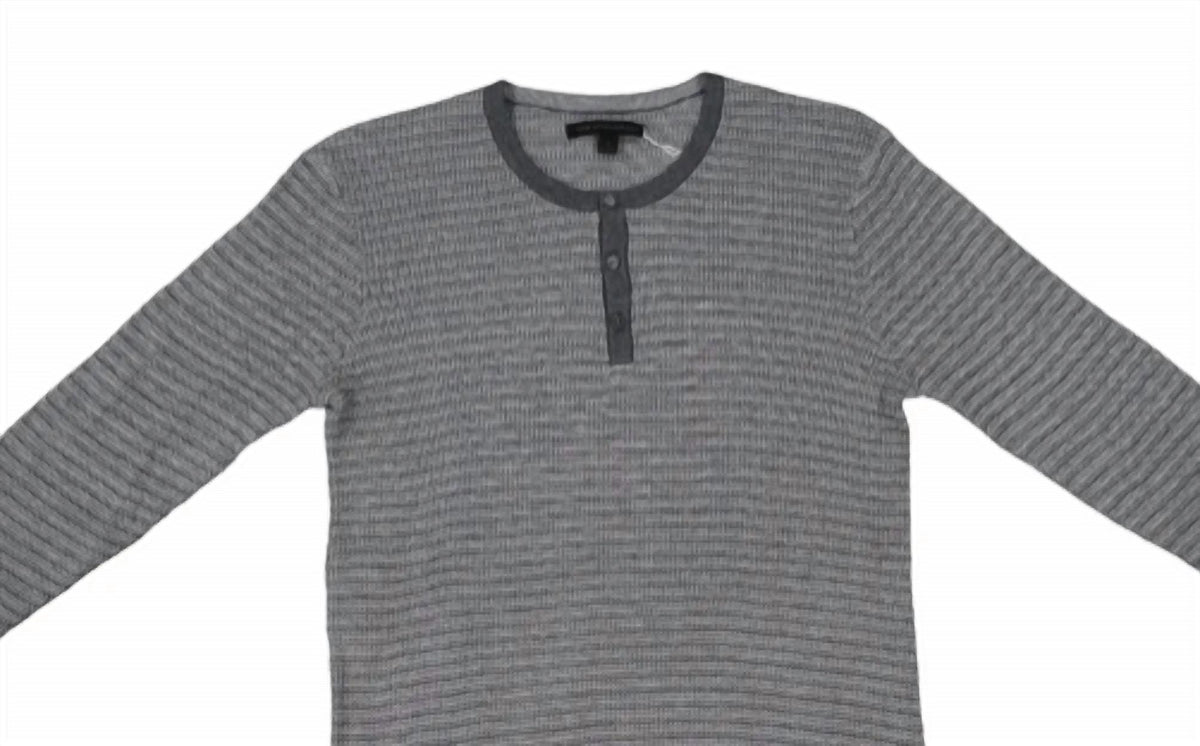 Men's Jennings Stripe Waffle Henley
