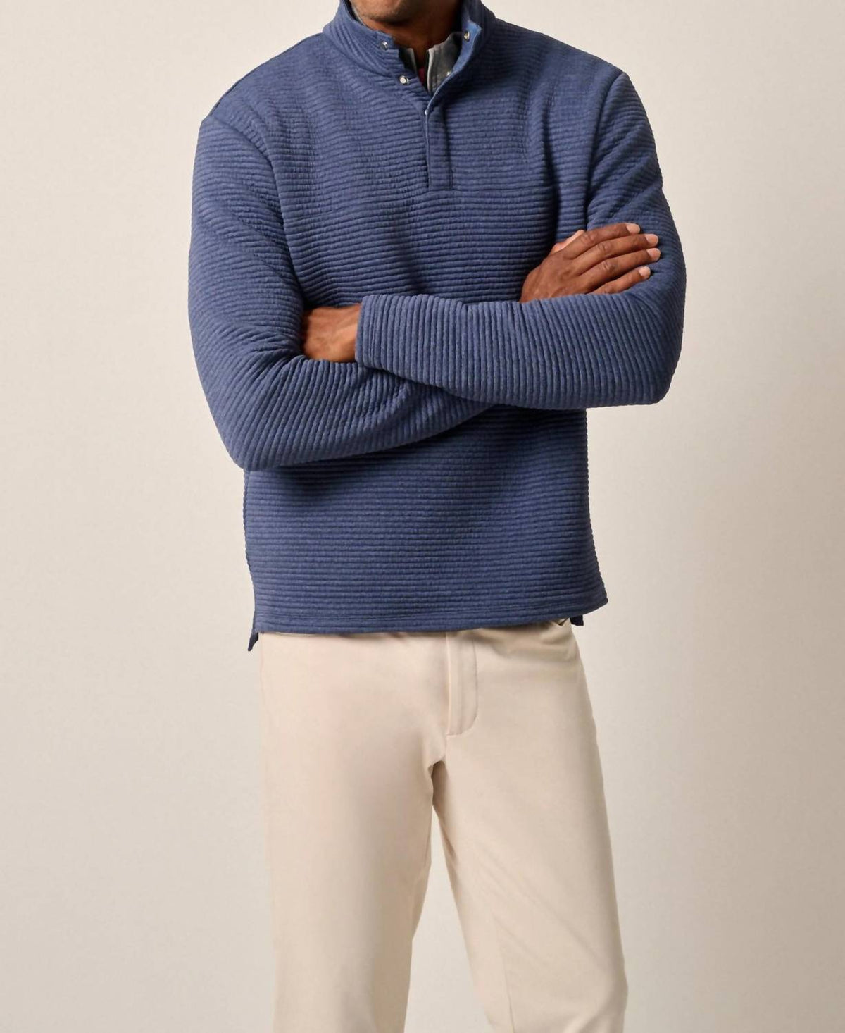 Johnnie-O - Benjy Heathered Henley Pullover