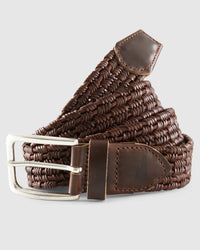Johnnie-O - Men's Tessuto Leather Belt