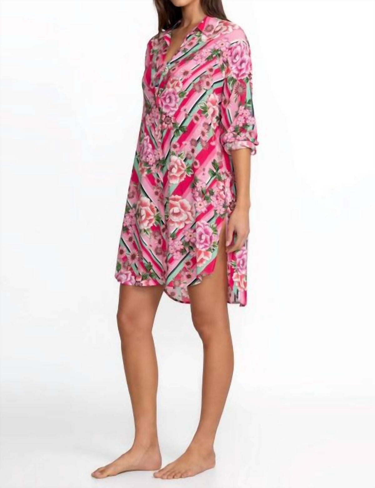 Johnny Was - BUTTON DOWN SHIRT DRESS