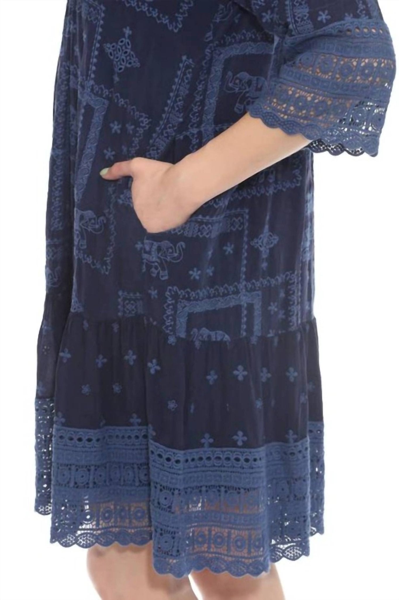 Johnny Was - ELIYEN DRESS (SLIP) ELEFAN - blue - clothing - dresses