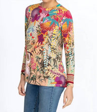 Johnny Was - GETSU FAVORITE CREW SWING TEE - clothing - multi - shirts