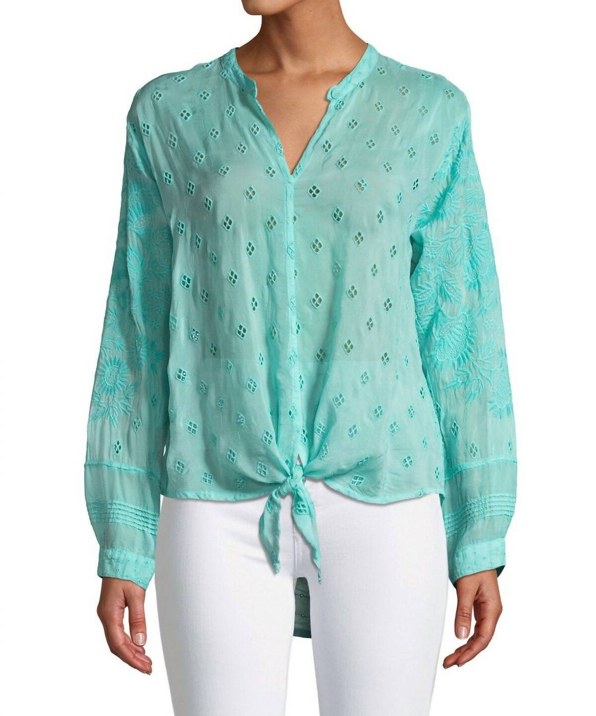 Johnny Was - Hunter Tie Front Blouse