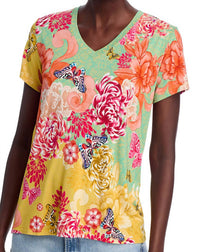 Johnny Was - Janie ss Print Tee