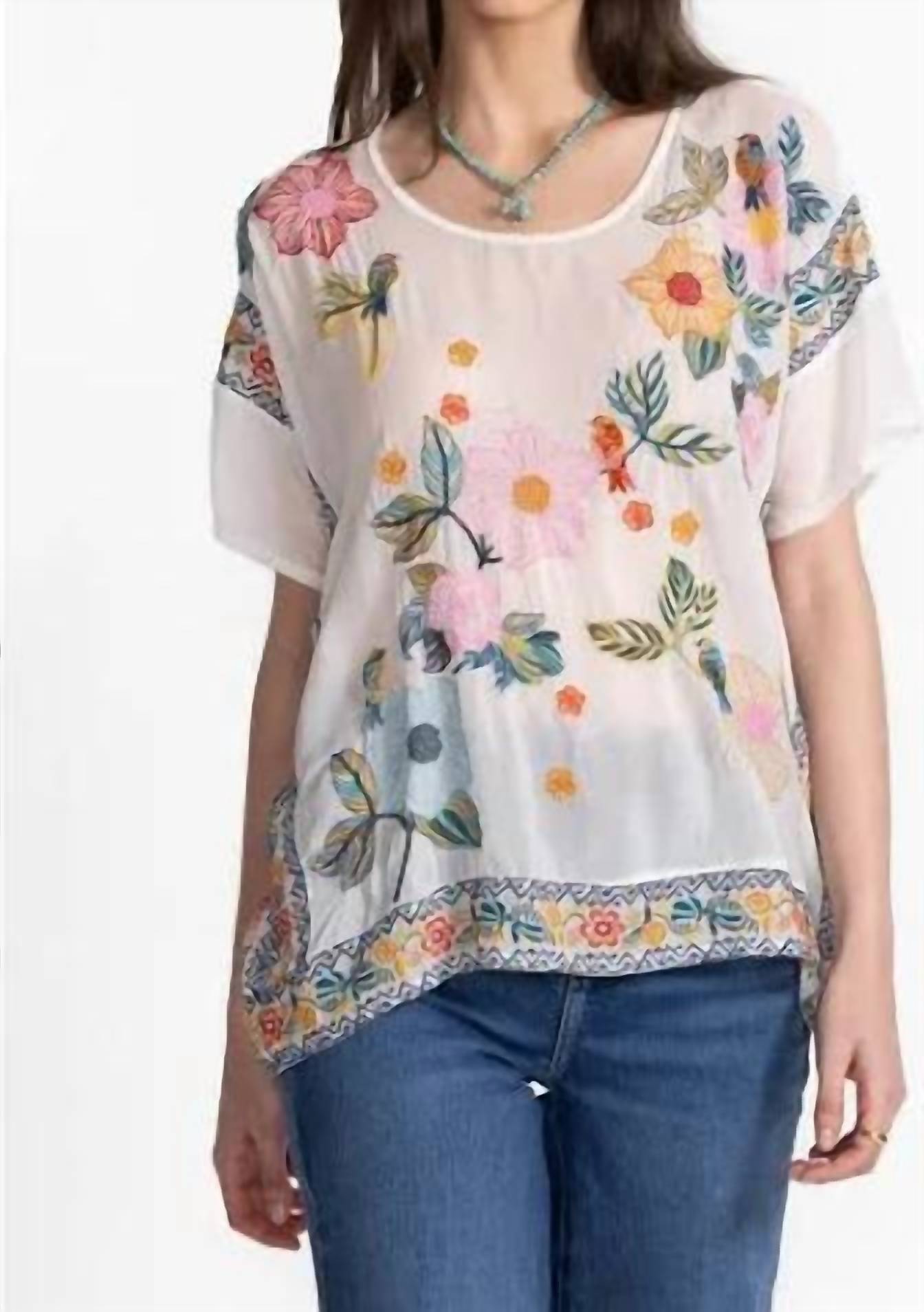 Johnny Was - Mariafe Blouse - blouses - clothing - shirts