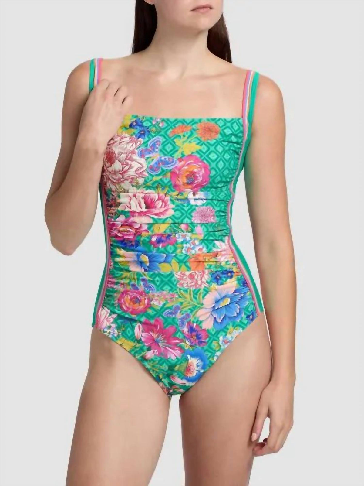 Johnny Was - MARILYN RUCHED ONE PIECE