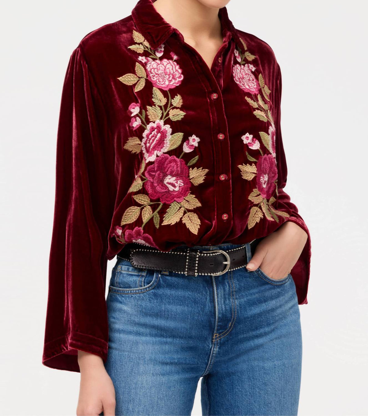 Johnny Was - MEHDI KIMONO SLEEVE SHIRT