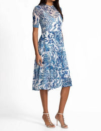 Johnny Was - Mesh Tiered Dress With Slip - Plus