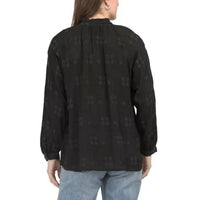 Johnny Was - MOLLI BLOUSE JAGA - black - blouses - clothing