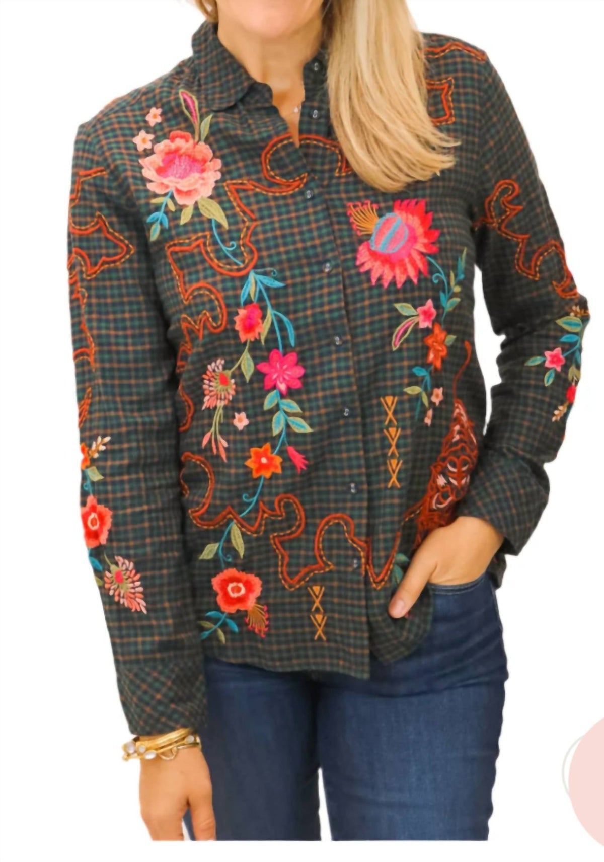 Johnny Was - nylah button down