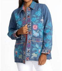 Johnny Was - Petra Long Denim Worker Jacket - Plus