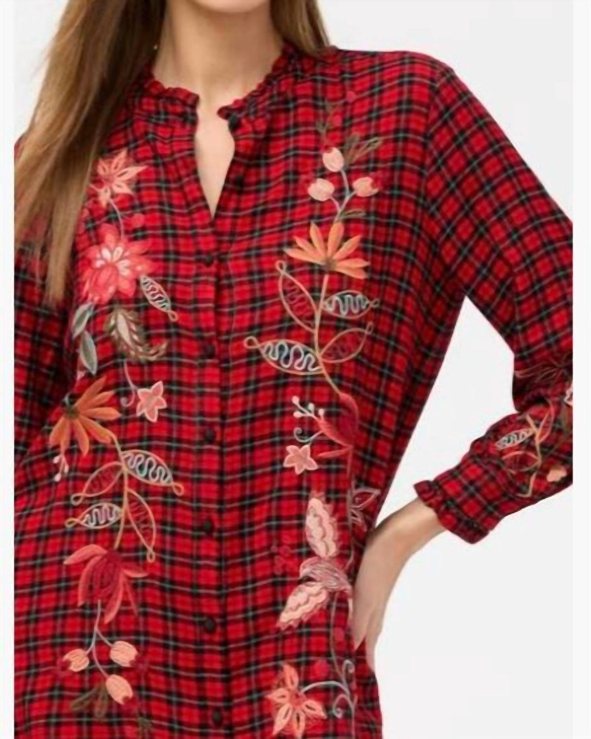 Johnny Was - Ruffle Collar Blouse