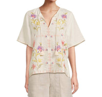 Johnny Was - ruffle sleeve field blouse