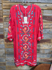 Johnny Was - Seamed Swing Mini Dress