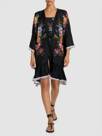 Johnny Was - SILK RUFFLE KIMONO