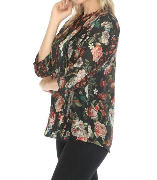 Johnny Was - SIYE BLOUSE - blouses - clothing - red