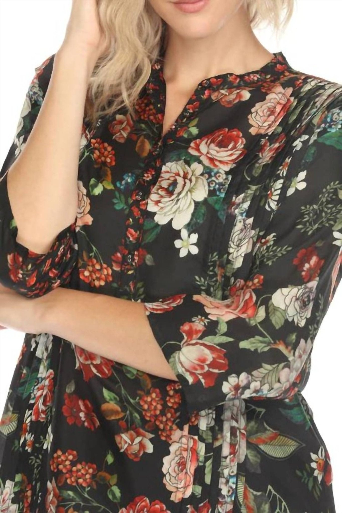 Johnny Was - SIYE BLOUSE - blouses - clothing - red