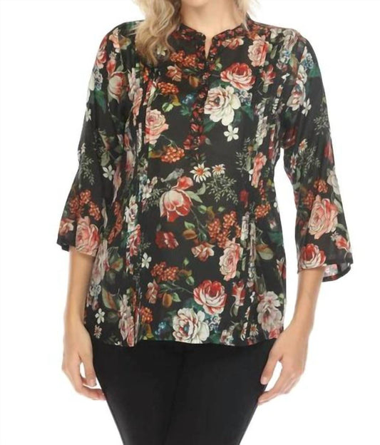 Johnny Was - SIYE BLOUSE - blouses - clothing - red