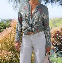 Johnny Was - Slim Audrey Embroidered Tunic - clothing - green - rayon