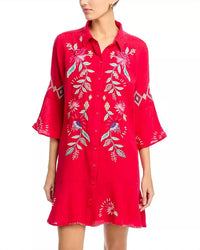 Johnny Was - Tiered Flounce Mini Dress