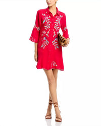 Johnny Was - Tiered Flounce Mini Dress