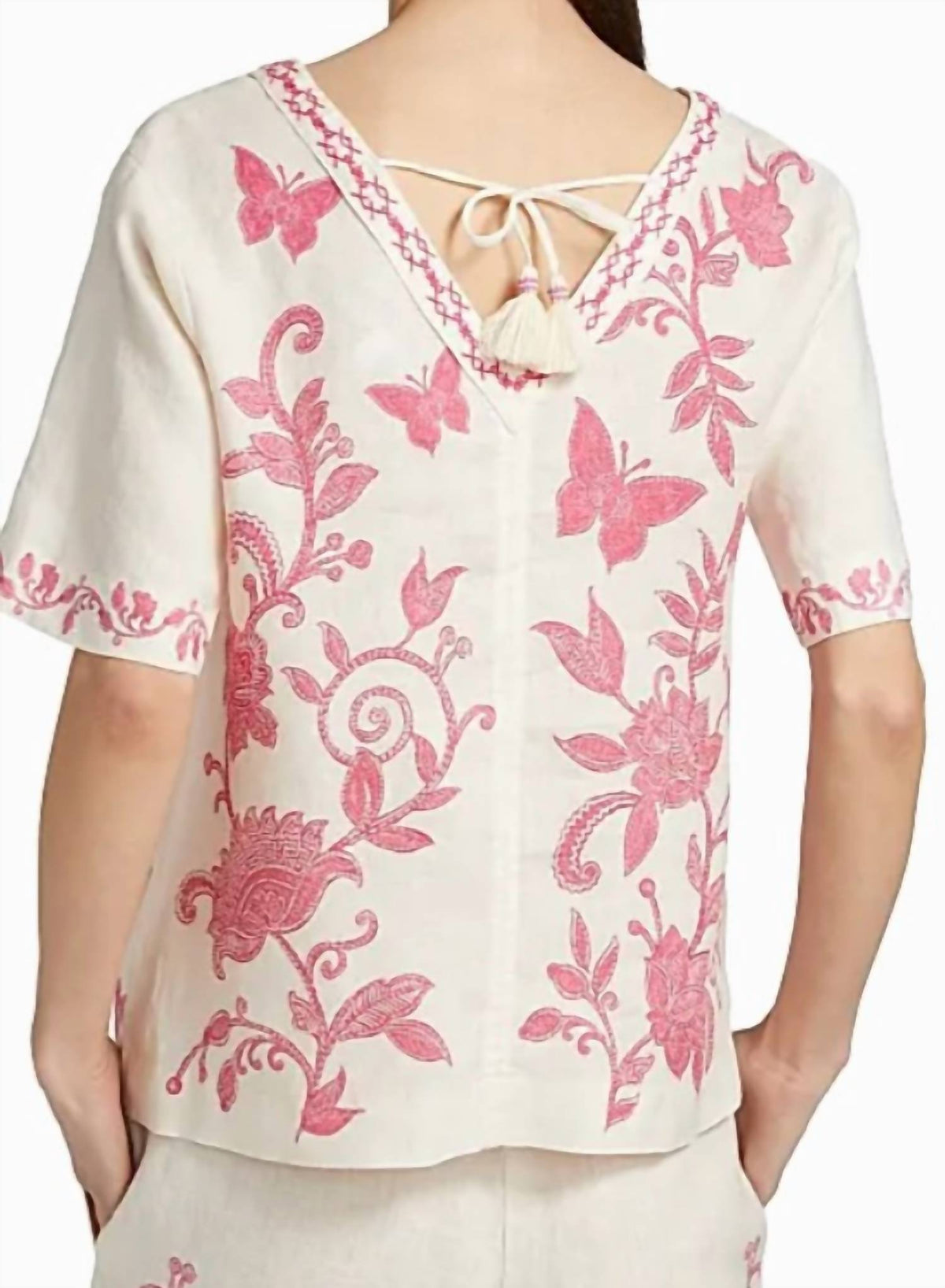Johnny Was - Vnevk Tie Back Blouse