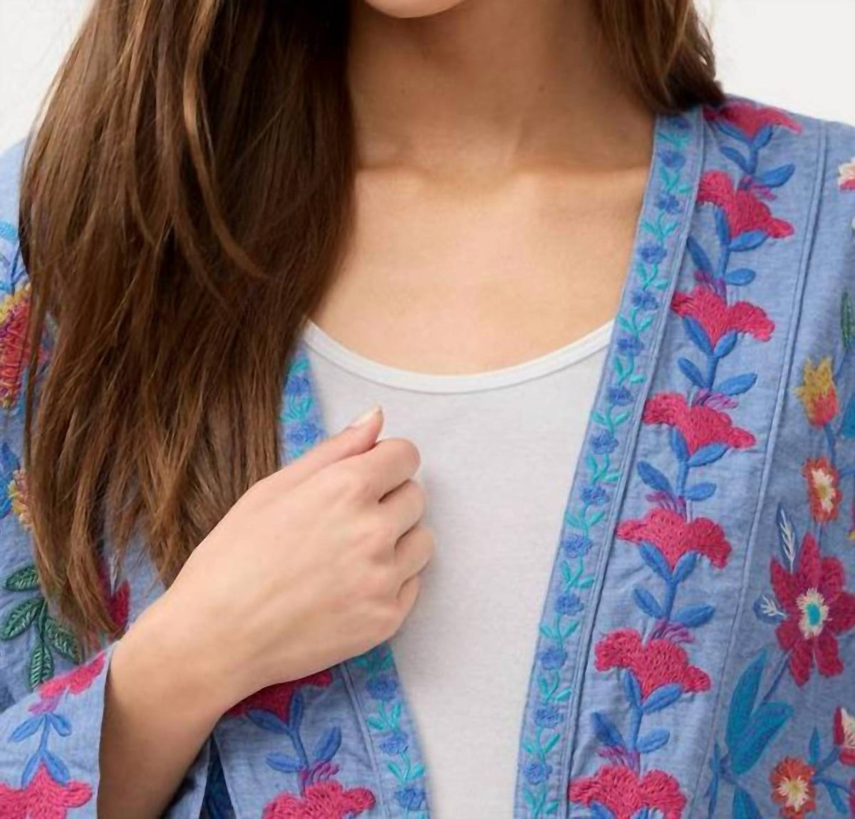 Johnny Was - Women's Elizabeth Front Tie Patchwork Kimono