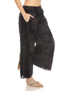 Johnny Was - YULIA PANT (SHORT LINED) JAGA - black - clothing - pants