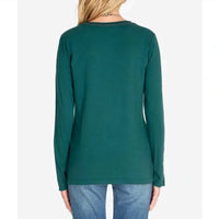 Johnny Was - Zaret Embroidered Top - clothing - green - patterned