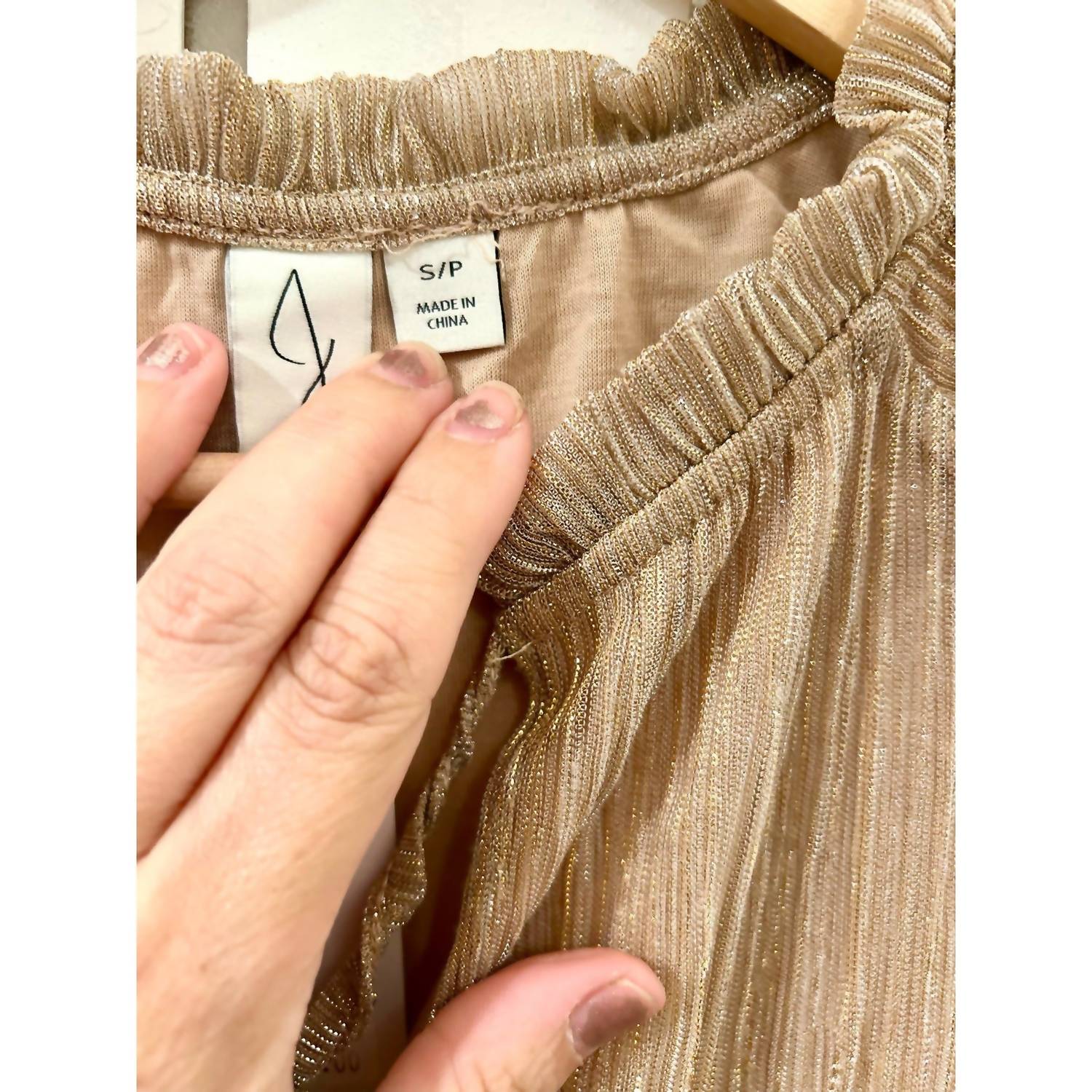 Joie - Women's Long Sleeve Blouse - blouses - clothing - gold
