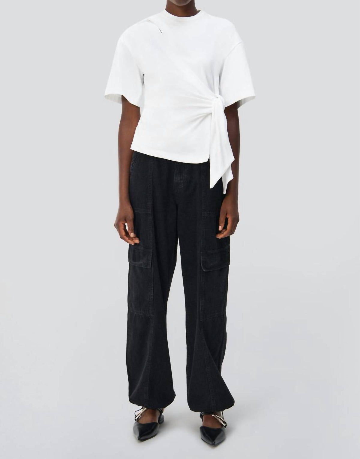Jonathan Simkhai - Joline Wrap Tie T-shirt