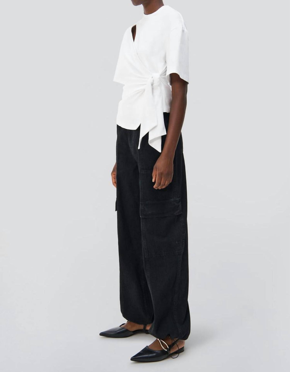 Jonathan Simkhai - Joline Wrap Tie T-shirt