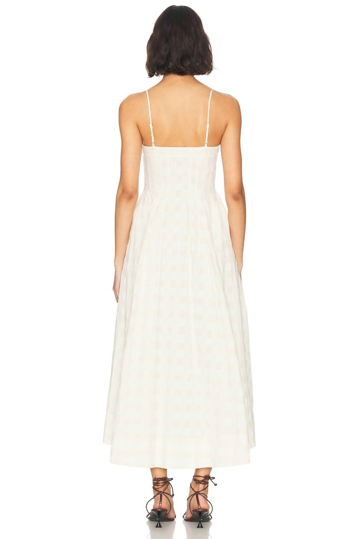 Jonathan Simkhai - Kittiya Midi Dress - beige - clothing - cotton