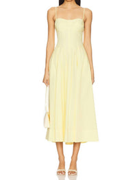 Jonathan Simkhai - Kittiya Sleeveless Midi Dress - clothing - cotton - blend - dresses