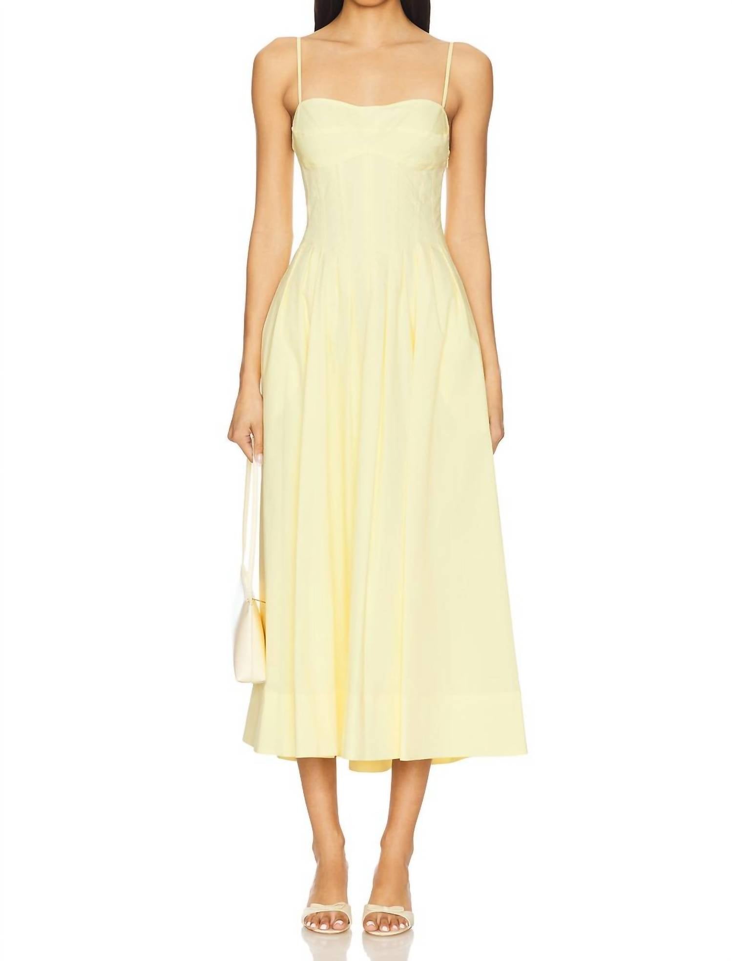 Jonathan Simkhai - Kittiya Sleeveless Midi Dress - clothing - cotton - blend - dresses