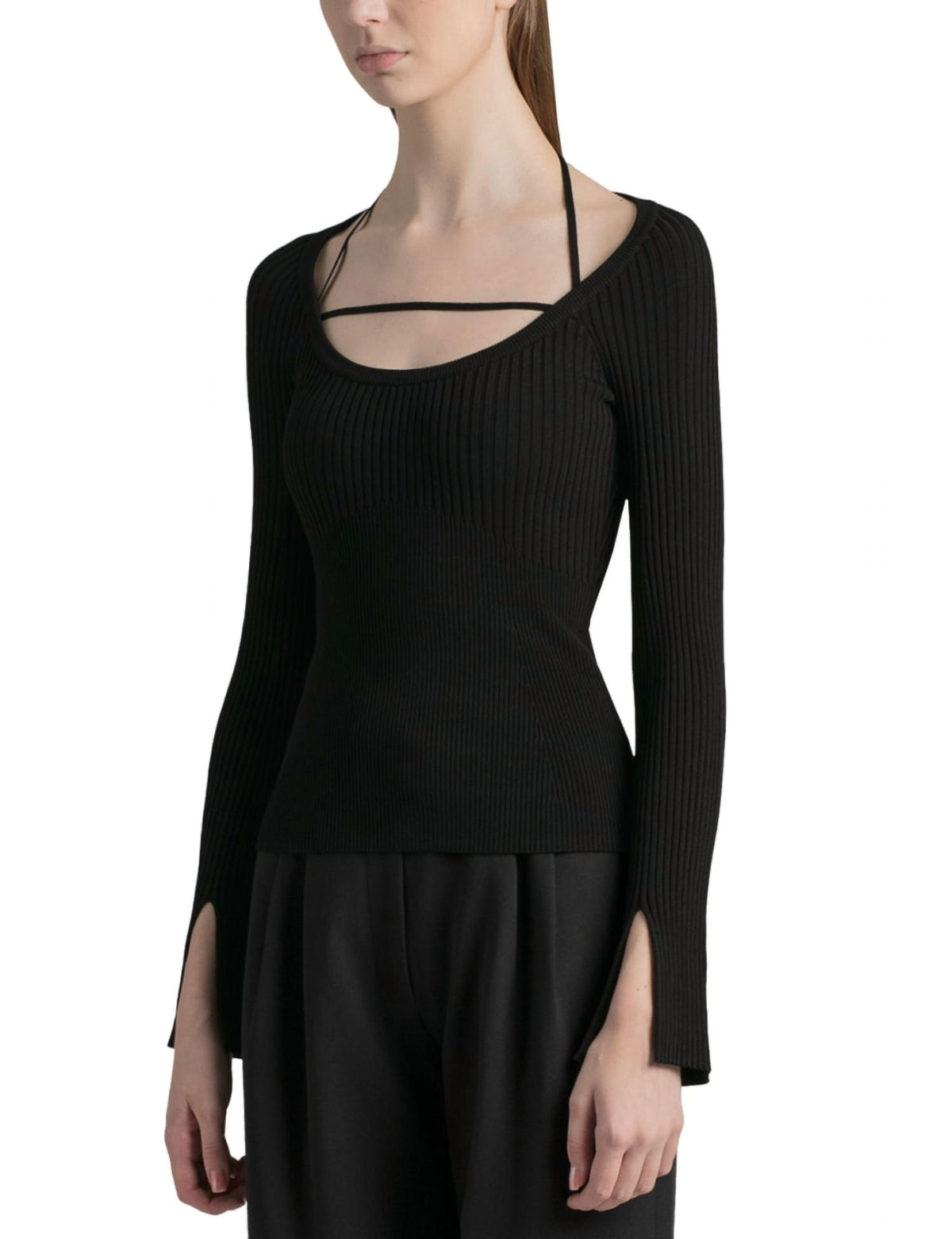 Jonathan Simkhai - MINKA COMPACT RIB HALTER TOP