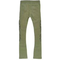 Jordan Craig - Paradise Tour Stacked Sweatpants - clothing - green - joggers