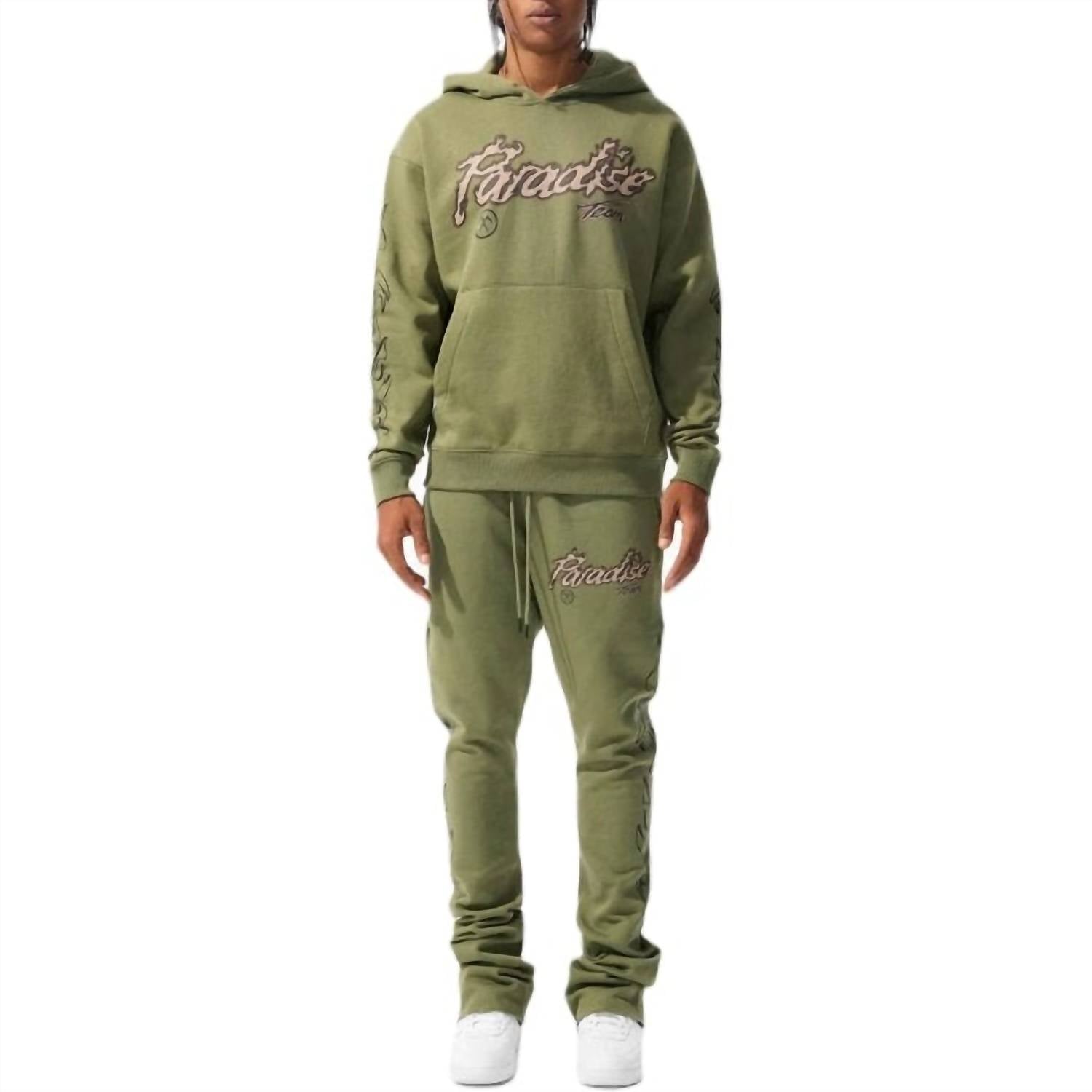 Jordan Craig - Paradise Tour Stacked Sweatpants - clothing - green - joggers