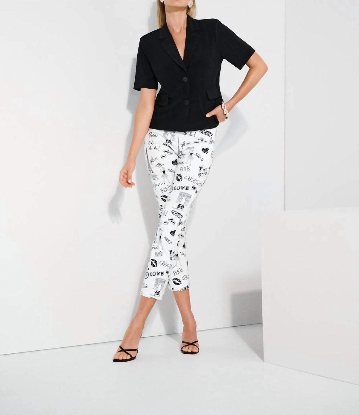 Joseph Ribkoff - Abstract Graphic Summer Trousers