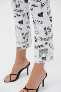 Joseph Ribkoff - Abstract Graphic Summer Trousers