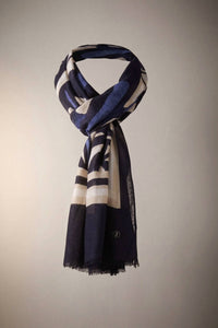 Joseph Ribkoff - Abstract Print Fringe Scarf