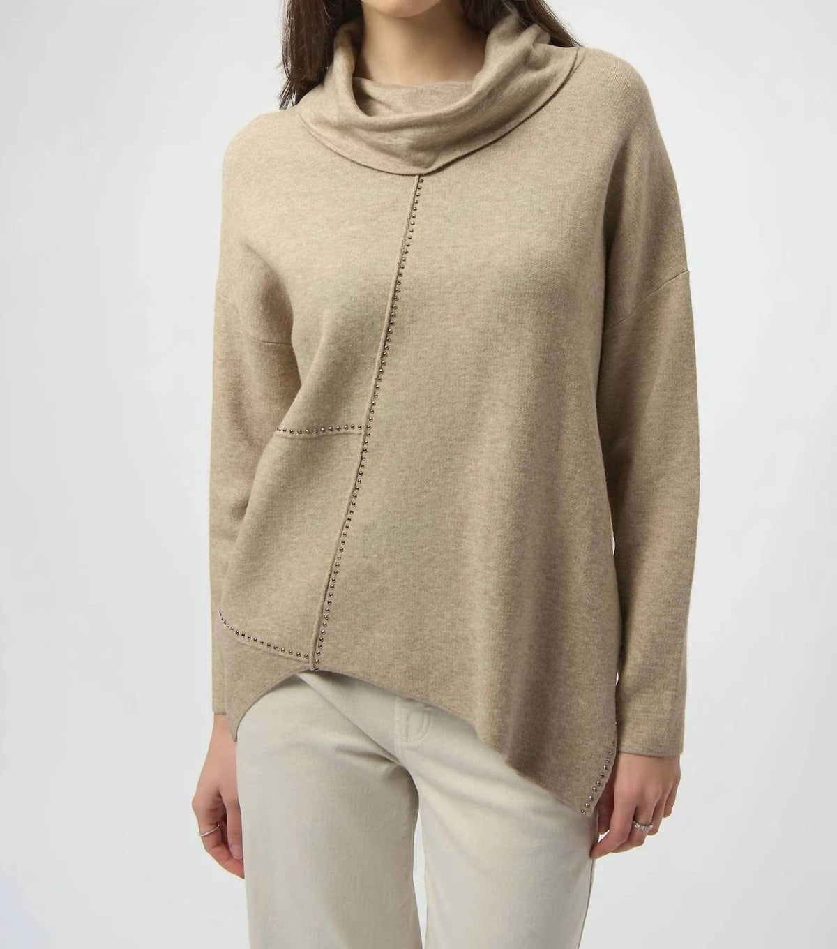 Joseph Ribkoff - Asymmetrical Knit Pullover Sweater