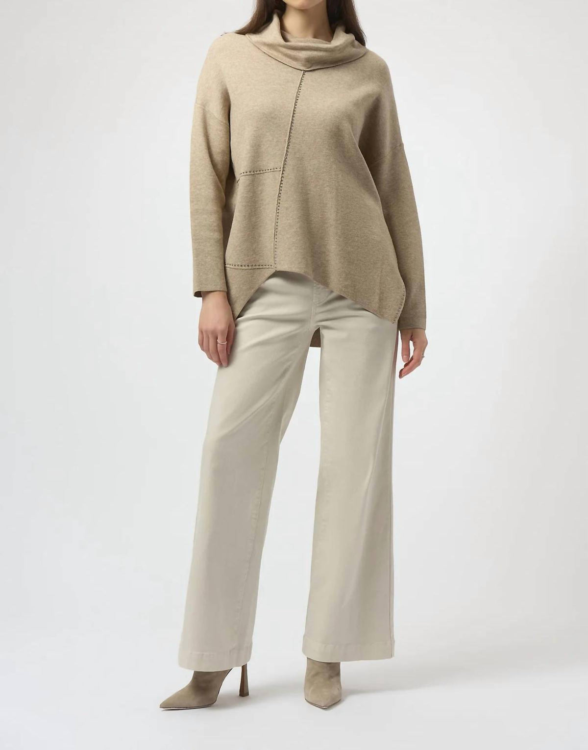 Joseph Ribkoff - Asymmetrical Knit Pullover Sweater