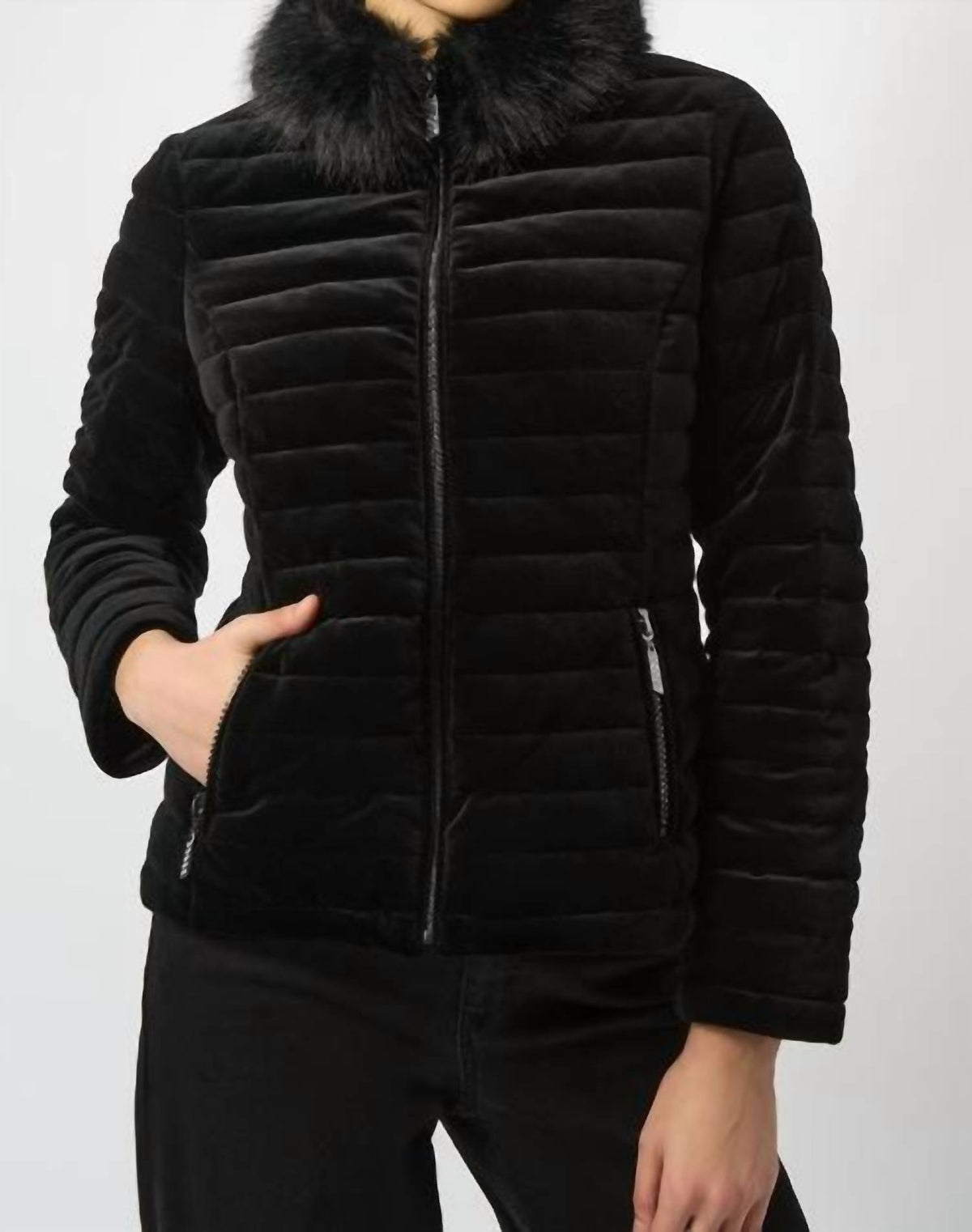 Joseph Ribkoff - Fur Collar Coat
