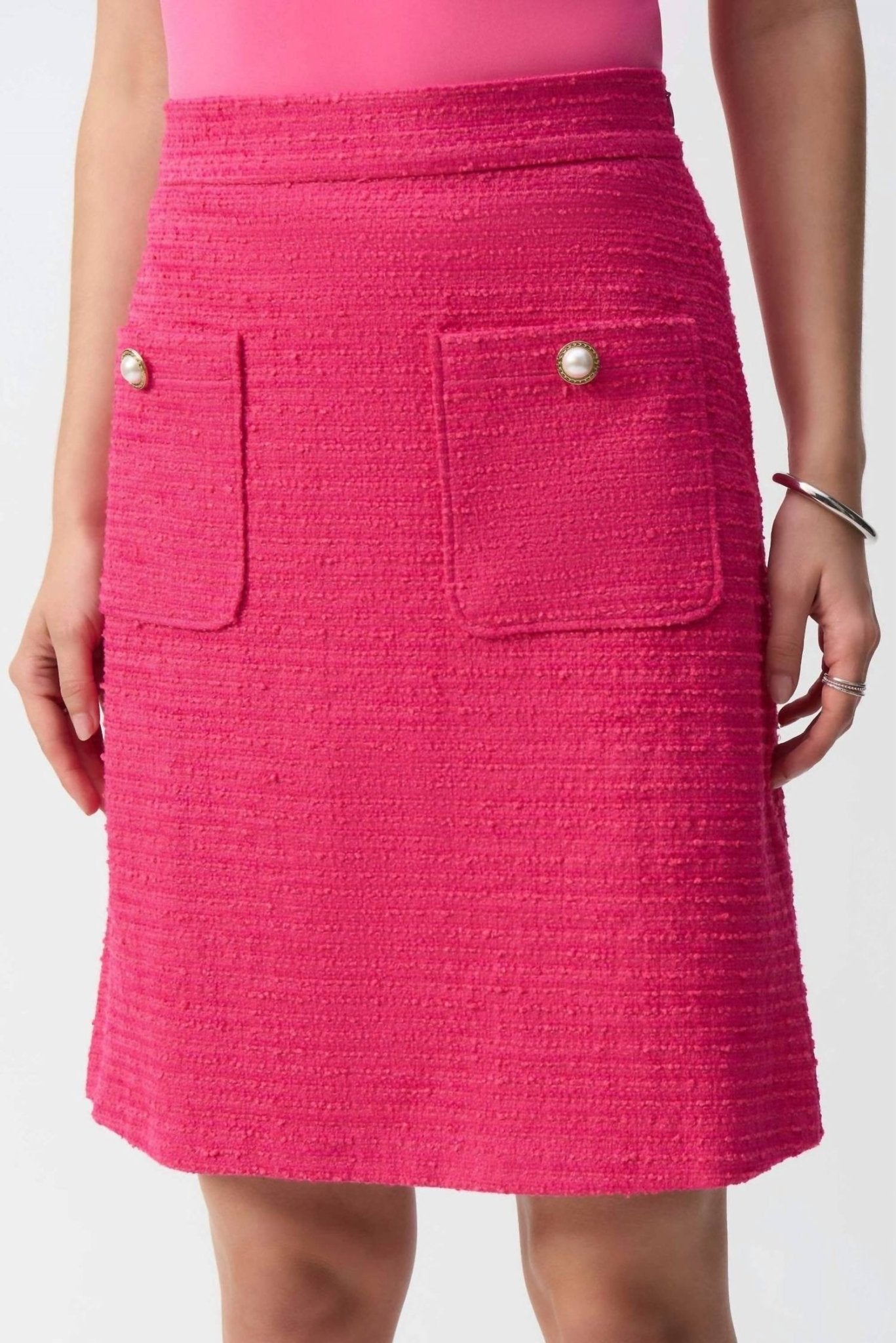Joseph Ribkoff - Bouclé A - line Skirt - clothing - cotton - blend - mini